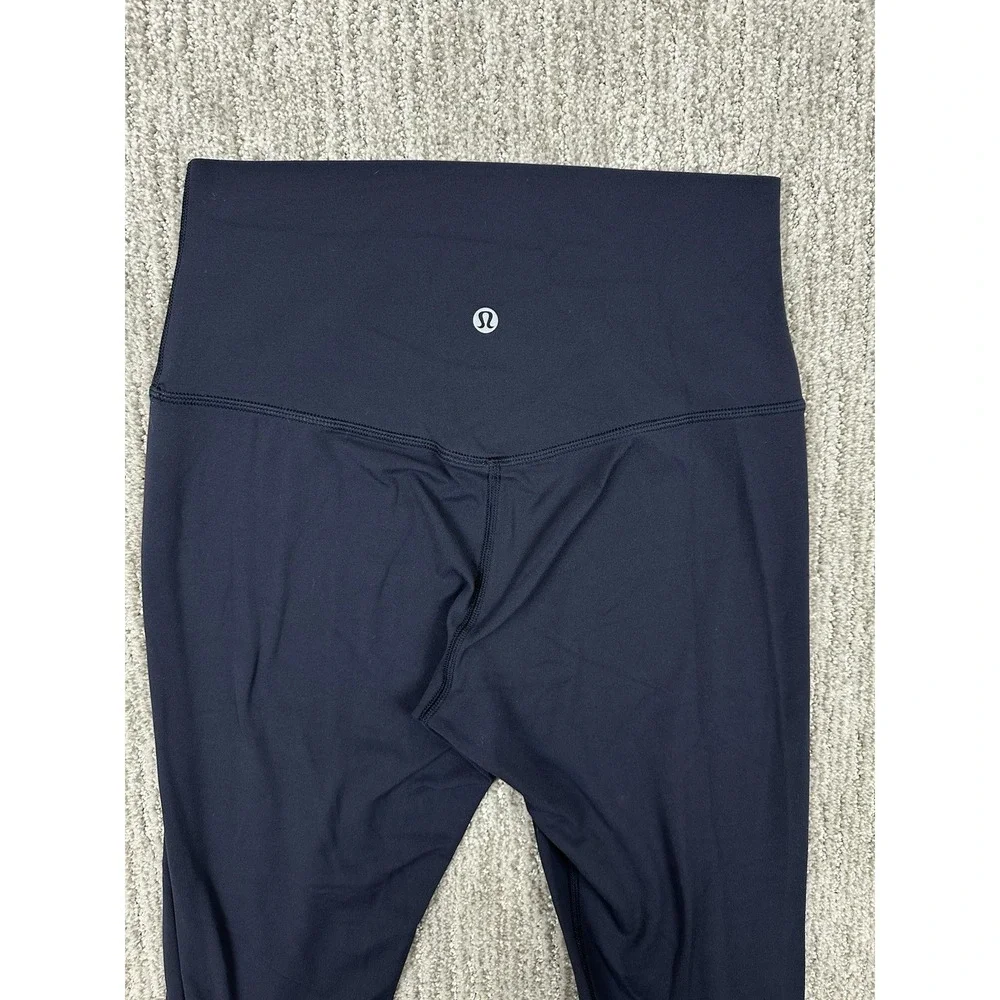 Lululemon Wunder Under Leggings Size 6 Navy Blue High Rise Yoga Pants